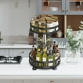 thumbnail image 2 of Ax Gear Organisateur d'Épices Lazy Susan 2 Niveaux Rotation Hauteur Réglable Comptoir de Cuisine, 2 of 5