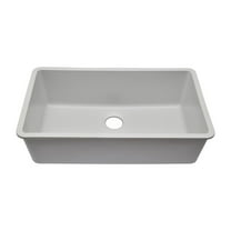 32" x 19" Quartz Kitchen Sink, Single Bowl Sink, Drop-in Sink, Undermount Sink, Granite Kitchen Sink, Galaxy White Kitchen Sink, Lexicon Platinum LP-1000-W-SO