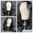 thumbnail image 3 of DOPI Body Wave Wig Human Hair for Women Brazilian Wigs 180% Density Natural Color 12 inch, 3 of 9
