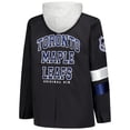 thumbnail image 3 of Women's The Wild Collective Black Toronto Maple Leafs Original 6 Hooded Blazer, 3 of 3