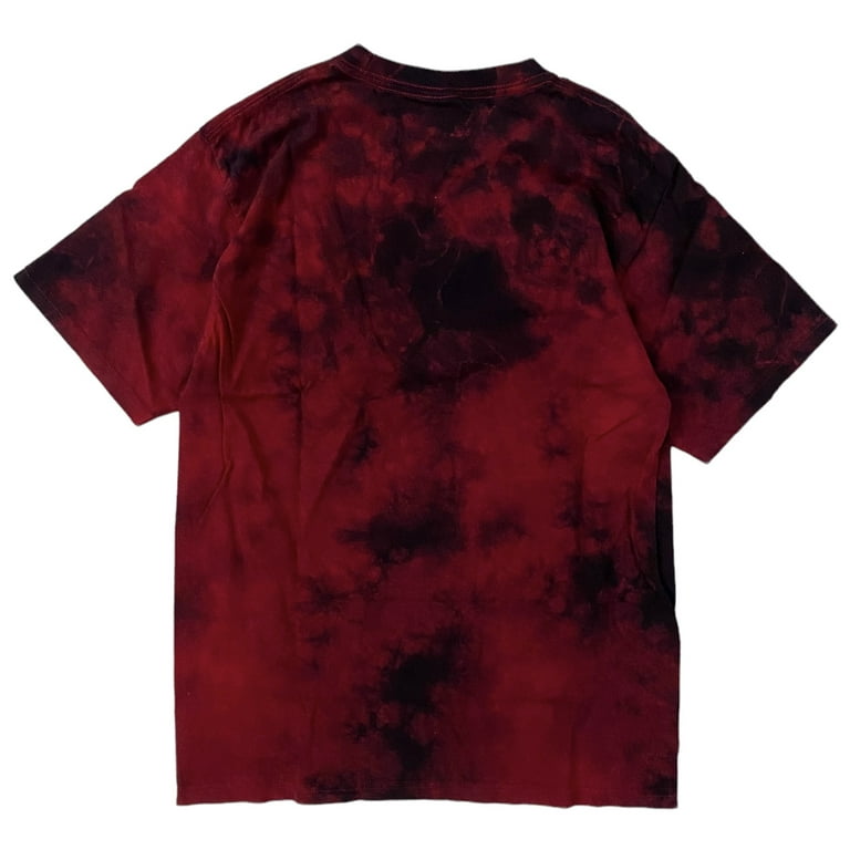 Red and black hotsell tie dye shirt