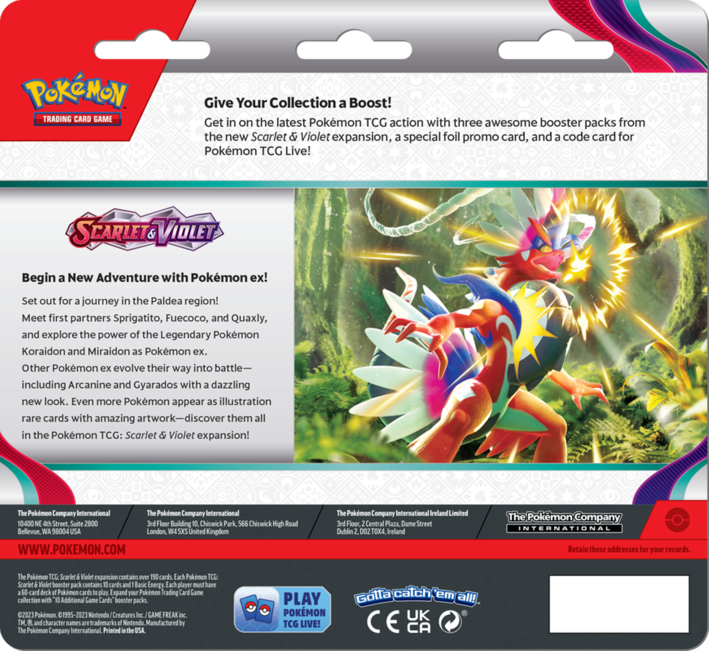 Pokémon Trading Card Games Scarlet & Violet 3Pk Blister - Dondozo