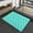 Turquoise, variante sur Tapis de Bain Arc-en-Ciel Get Naked Super Absorbant Séchage Rapide 17"x27 Pouces Dos en Caoutchouc Lavable Tapis de Salle de Bain Colorés Tapis Antidérapants pour Douche Salle de Bain, Ovale