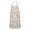 Princess and Castle, variant on Princess and Flower Beige Pattern Apron for Women with Pockets, Cotton Linen Waterproof Adjustable Apron for Kitchen Cooking Gardening BBQ Salon 33"x27"