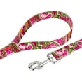 thumbnail image 4 of Country Brook Petz - 1/2 inch Pink Paisley Dog Leash - 4 Foot, 4 of 6