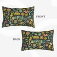thumbnail image 4 of Bingfone Colorful Hippie Standard Size Pillowcase, Long Staple Pure Cotton Envelope Closure Pillow Cover,14"X20", 4 of 9
