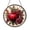 Stained Glass 5.9 Inch, variant on Mosaic Pomegranate Glass Wall Decor, Vibrant Red Fruit Artwork, Unique Kitchen Decoration