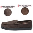 thumbnail image 5 of Alpine Swiss Wide Mens Slippers Steve Moccasin House Shoes Memory Foam Insole Corduroy Slip-On Terry Lining Indoor Outdoor Non-Slip Rubber Outsole, 5 of 8