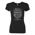 thumbnail image 2 of Wild Bobby, 1983 Vintage Distressed Ford Motors Legendary Power Cars and Trucks Womens Slim Fit Junior Tee, Black, Small, 2 of 3