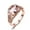 Rose Gold Size O8, variant on Rvkxad Gemstone Rose Ring, Copper Jewelry for Women Men, Vintage Accessory Gift for Wedding Anniversary Date Night