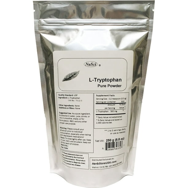NuSci Pure LTryptophan Powder 250 grams (8.8 oz