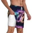 thumbnail image 2 of Kdxio 777 Print Men'S Swim Trunks With Compression Liner 7 Inch Inseam Quick Dry Swim Shorts, 2 of 7