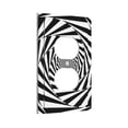 thumbnail image 2 of ZICANCN Outlet Covers Wall Plate, Pattern Spiral Texture Wallpaper Light Switch Cover Decorative, Duplex Toggle Combo 1-Gang, 2 of 9