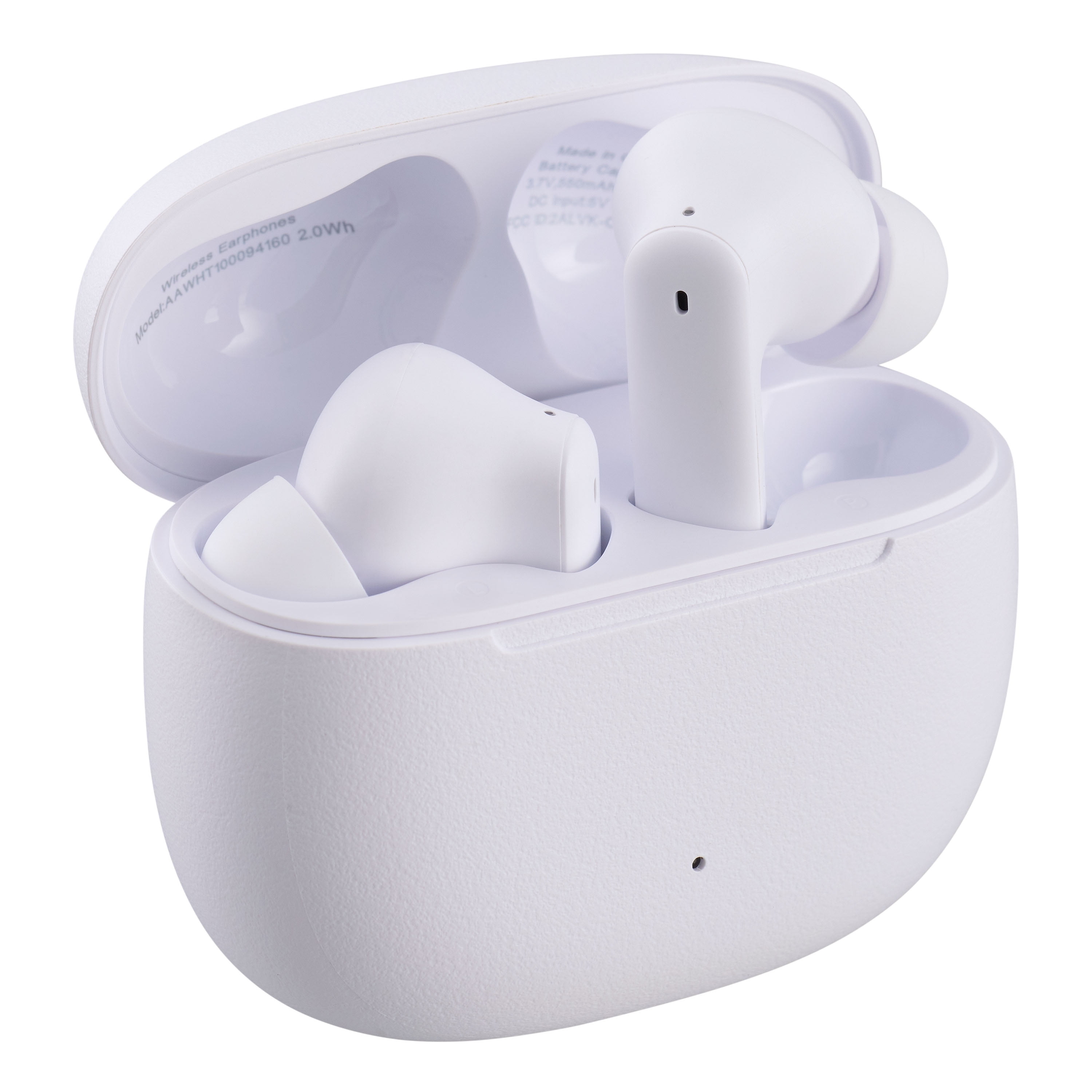 onn. Wireless In-Ear Bluetooth Earphones with Active Noise Cancellation/Ambient Sound, White