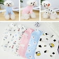 thumbnail image 2 of Dog Cat Shirt, Fashion Casual Round Neck Cute Cartoon Bear Cow Goose Print Soft Skin-friendly Cozy Cotton Winter Warm Pullover Pajamas Pet Clothes Costume for Puppy Small Medium Dog Daily Wear, 2 of 8
