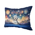 thumbnail image 2 of Happy New Year with Havanese Fireworks Holiday Xmas Winter 2025 Pillow Cushion Double Sided Havanese Dog Lover Gifts Idea Throw Pillow - 00025, 2 of 4