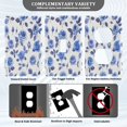 thumbnail image 5 of Switch Panel Switch Decoration 2.76x4.53x0.28 Inches Duplex Outlets Switch Plate Wall Plates Living Room Kitchen Bedroom Study Switches Blue Rose Seamless, 5 of 8