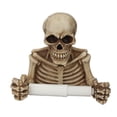 thumbnail image 1 of Toilet Paper Holder Wall Mount Toilet Tissue Roll Paper Storage Holder Skeleton Tissue Towel Shelf Rack Bathroom Resin Tissue Roll Holder Wall Decoration For Halloween Fest, 1 of 9