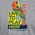 thumbnail image 3 of CafePress - Live To Play Nerf Soccer T Shirt - Mens Tri-blend T-Shirt, 3 of 4