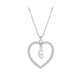 thumbnail image 1 of Collar para mujer, joyería para mujer, collar con colgante para mujer, joyería con alfabeto, collar con corazón para amantes, regalos, collar de aleación, 1 of 3