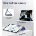 thumbnail image 2 of TiMOVO Case for iPad (A16) 11th Generation 11 Inch 2025/iPad 10th Generation 10.9 Inch 2022, Slim Stand Cover with Hard Translucent Back, Support Touch ID, Auto Wake/Sleep, Abyss Blue, 2 of 8