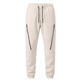 thumbnail image 5 of TaTaai Men’s Cargo Pants for Men Solid Color Drawstring Elastic Waist Multi Pocket Workwear Trousers for Daily Gift, 5 of 9