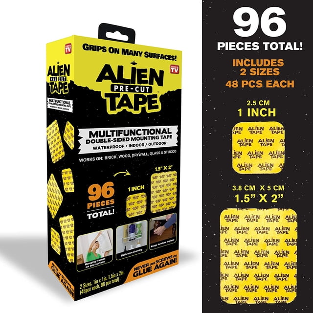 Cinta Nano Alien Tape Precortada Doble Cara Multiusos Reutilizable