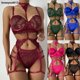 thumbnail image 2 of Conjunto de lencería sexy para mujer/lencería de encajepangjing, 2 of 4