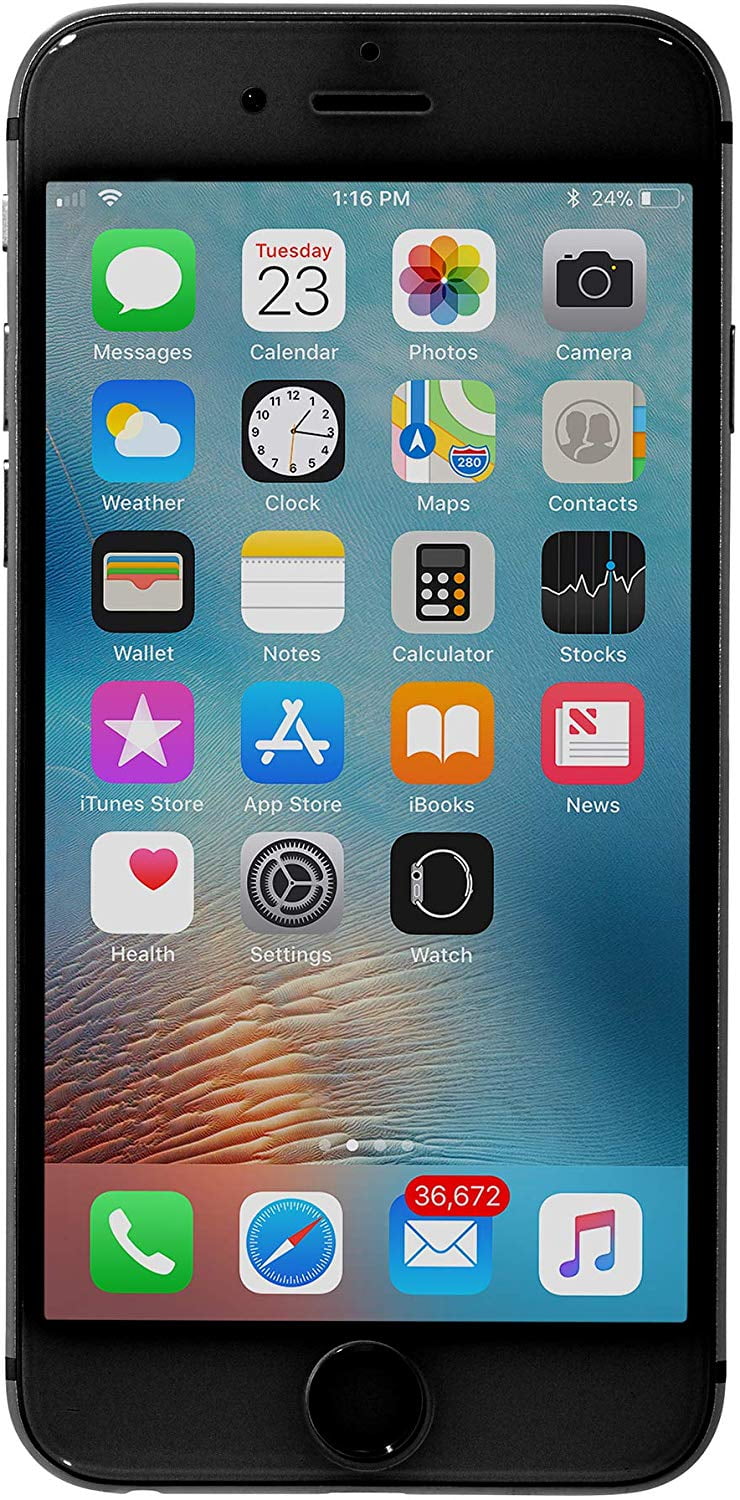 Refurbished Apple iPhone 6S 128GB, Silver - Locked AT&T - Walmart.com