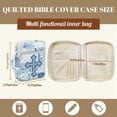 thumbnail image 7 of Garronmavis Cross Print Bible Cover with Handle and Pockets Quilted Bible Cover Bible Study Supplies Accessories Book Protector Christian Gifts for Women, 7 of 7