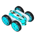 thumbnail image 2 of Holloyiver Remote Control Car for Boys Girls, RC Cars 2.4GHz 4WD Double Sided 360 Rotating with Headlights, RC Stunt Car Birthday Xmas Gift for Boys Girls Kids 3 -12 Years Old-Green, 2 of 9