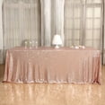 thumbnail image 3 of GFDYREE Sequin Tablecloth, Rectangular, 50"x80", Rose Gold, 3 of 7