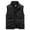 Black, variant on qolati Mens Fleece Lined Puffer Vest Casual Solid Color Zip Up Sleeveless Lightweight Jacket Winter Thicken Warm Outdoor Outwear