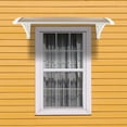 thumbnail image 6 of Door  Window Protective Rain Cover Canopy, Durable ABS and Polycarbonate Material, Easy Installon - 100x80 cm, Brown  White, 6 of 31