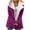 Hot Pink, variant on Women's Thicken Fleece Coat Fashion Long Sleeve Outerwear Button Down Solid Blouse Coats Fall Winter Tops Today Sales Hot Pink,S