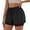 Black, variant on Conairie Workout Shorts for Women Loose Quick Dry Stretch High Waisted Running Shorts with Built-In Liner Lightweight Summer Sport Shorts with Pockets Black L