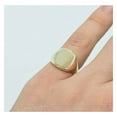 thumbnail image 5 of Large Shiny Signet Unisex Adult Ring Real Solid 10K Yellow Gold, 2.94 Gr - Goldum NYC, 5 of 7