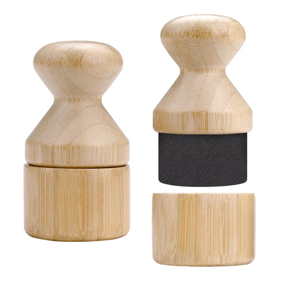 2 Pieces Wood Cutting Board Oil Applicator with Lid, Wood Conditioner Wax Applicator Brush, No Mess Cutting Board Oiling Tool for Butcher Blocks Spatulas Spoons Wooden Utensil