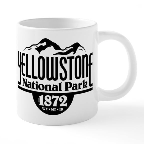 CafePress - Yellowstone National Park Mugs - 20 Oz White Ceramic Mega Mug