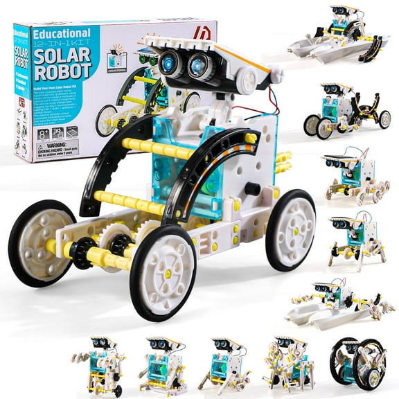 KukuFun 12 IN 1 Stem Solar Robot Kit Toys for Kids Ages 8-13 Years Old, Kids Educational Building Science Kit Set, 8 9 10 11 12 Years Old Boys Gifts