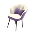 thumbnail image 2 of Silla de Maquillaje Perfecl Taburete de Tocador Cómoda Con Respaldo Violeta, 2 of 8