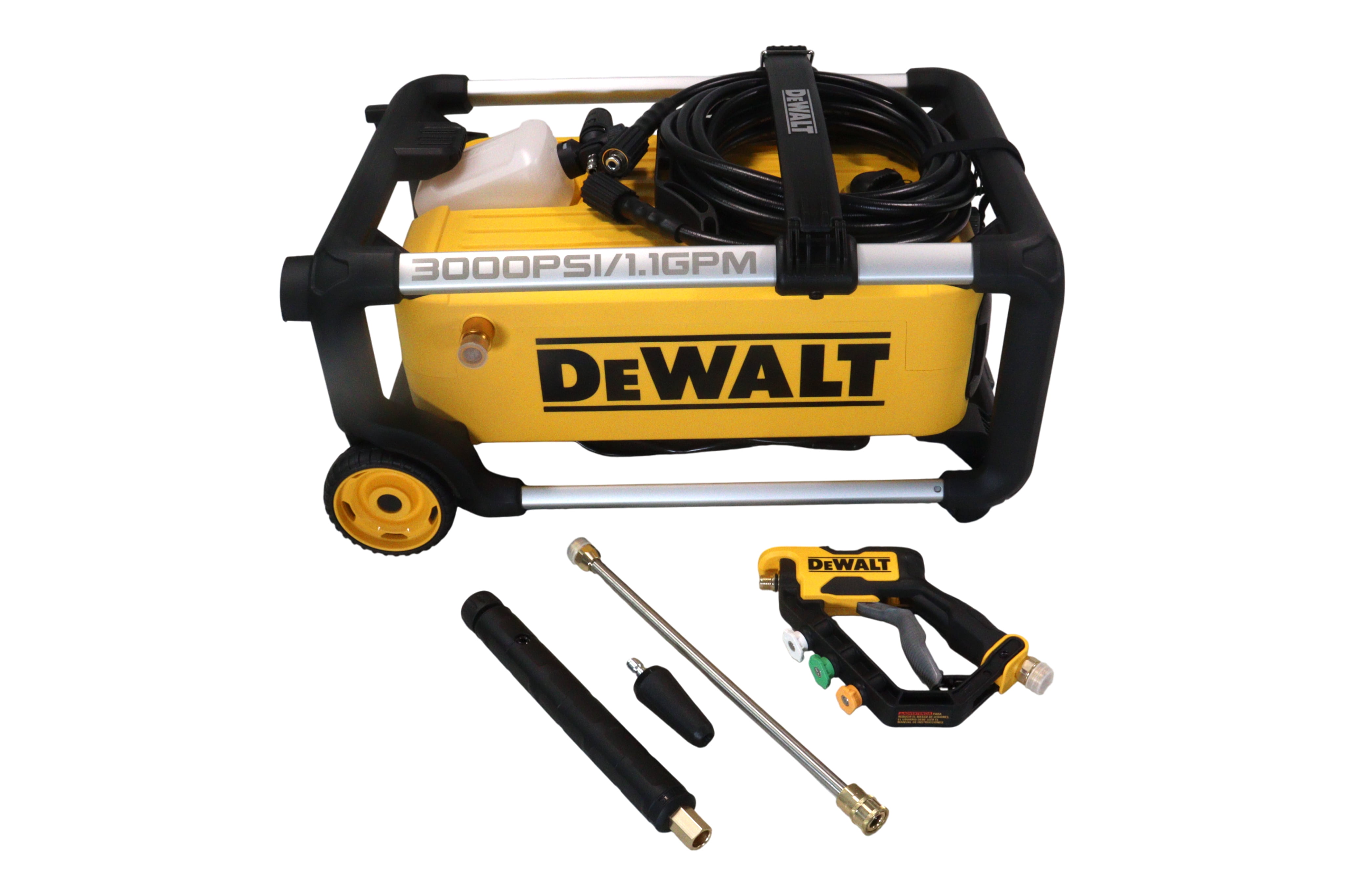 DEWALT 3000 PSI 1.1 GPM 15 Amp Cold Water Electric Pressure Washer with Internal Equipment Storage