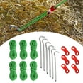thumbnail image 7 of Lohuatrd 19Pcs/Set High Hardness Strong Toughness Camping Ropes Adjusters Set Easy Installation Outdoor Camping Tent Stakes Buckles Reflective Ropes Set for Hiking, 7 of 7