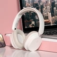 thumbnail image 2 of Wireless Bluetooth Headphones Over Ear,Hi-Fi Stereo Wireless Headphones Foldable/Wired/Wireless with Microphone/TF, Available for TV, Travel, Home Office Headset, Quick Charge 20 Hours Playtime White, 2 of 9