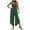 Green jumpsuits for women, variant on Usmixi Jumpsuits for Women Fashion Irregular Loose Wide Leg Lightweight Spaghetti Strap Long Jumpsuits Overalls Summer Formal Solid Square Neck Sleeveless Maxi Rompers Khaki s