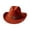 Orange, variant on Western Cowboy Wide Brim Felt Hat, Unisex Vintage Star Band Fedora Hat Four Season Fashion Party Daily Outdoor Cowgirl Cowboy Hat(Coffee)