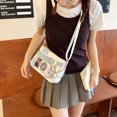 thumbnail image 2 of Bolso Mensajero Estético Con Ventana Transparente Hombro Cuero PU Uniforme para Niñas, 2 of 9