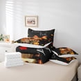 thumbnail image 5 of YST Happy Fall Pumpkin Comforter Set Bed in a Bag, Sunflower Decor Scarecrow Theme, Polyester, Full Size (7 Count), 5 of 5