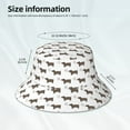 thumbnail image 3 of Sikiie Dachshund Dog Puppy Reflective Double-Sided Bucket Hat, Sun Hat, for Gardening, Beaching, Camping, Hiking, Fishing, 3 of 6