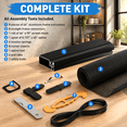 2 Pack Black Window Screen Frame Kit With Aluminum Frames Up To 46" X ...